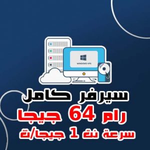 سيرفر كامل بورت 1 ج/ث رام 64 جيجا